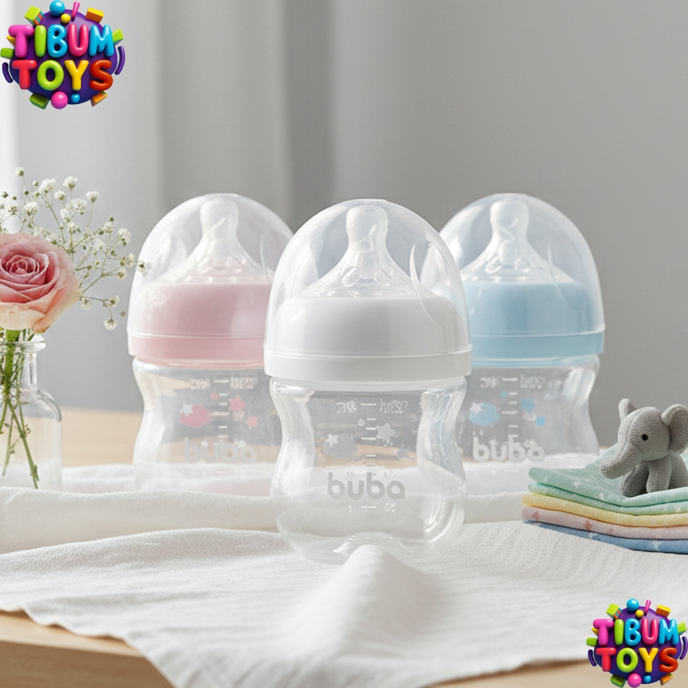 Mamadeira Easy Flow Nuvem 120ml Anticólica Buba Bico Fluxo 1 Ultrasoft Anti Vazamento