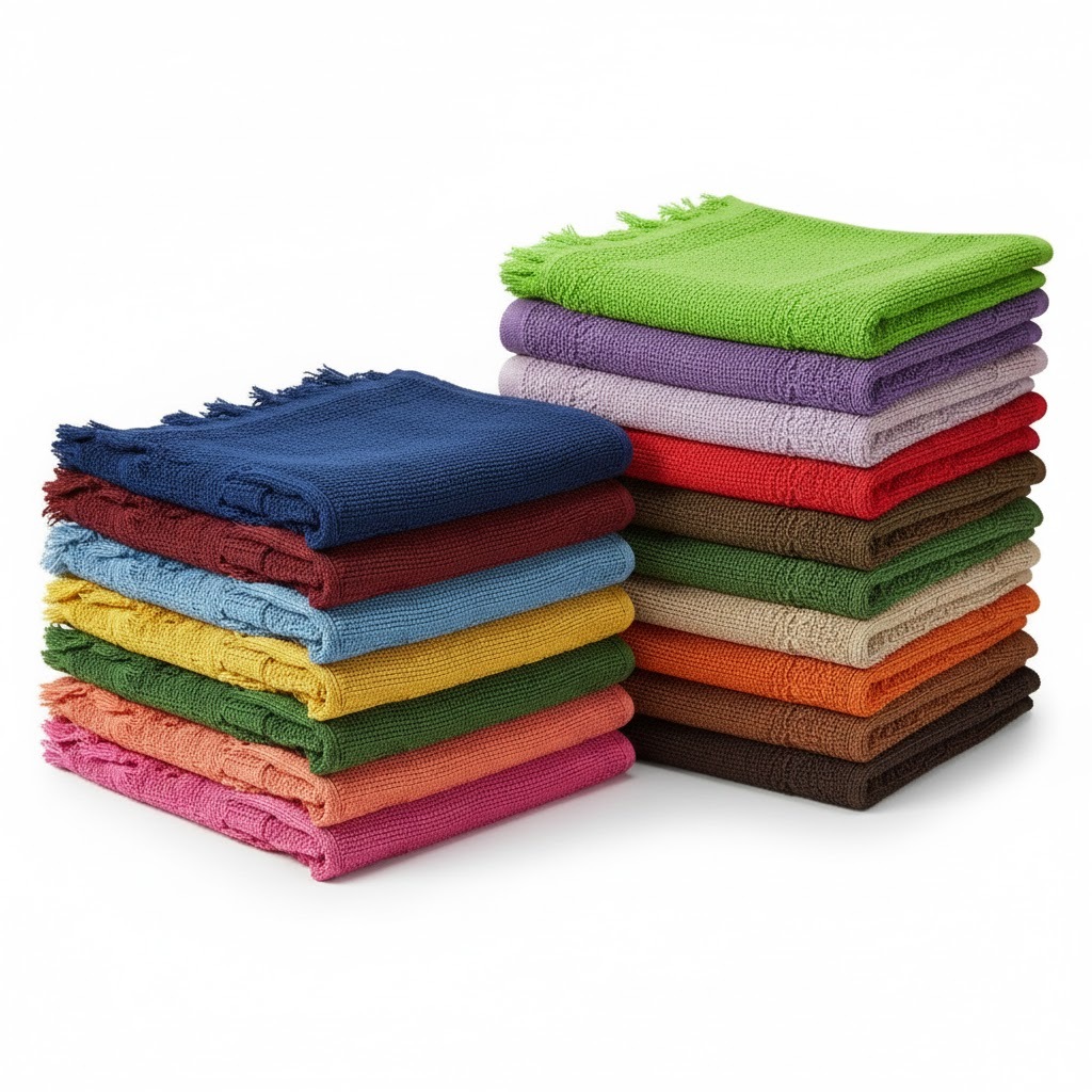 Kit Toalhas de Mão Social Toalhinhas 100% Algodão com Franja para Bordar Lavabo - 21x33cm Artesanato