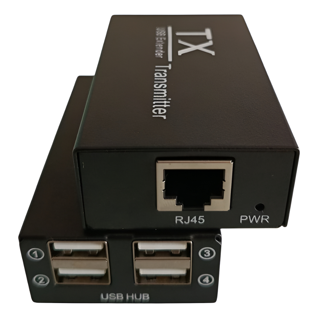 Extensor Usb 2.0 Hub Usb 4 Portas 120 Mts Via Rj45 Ativo