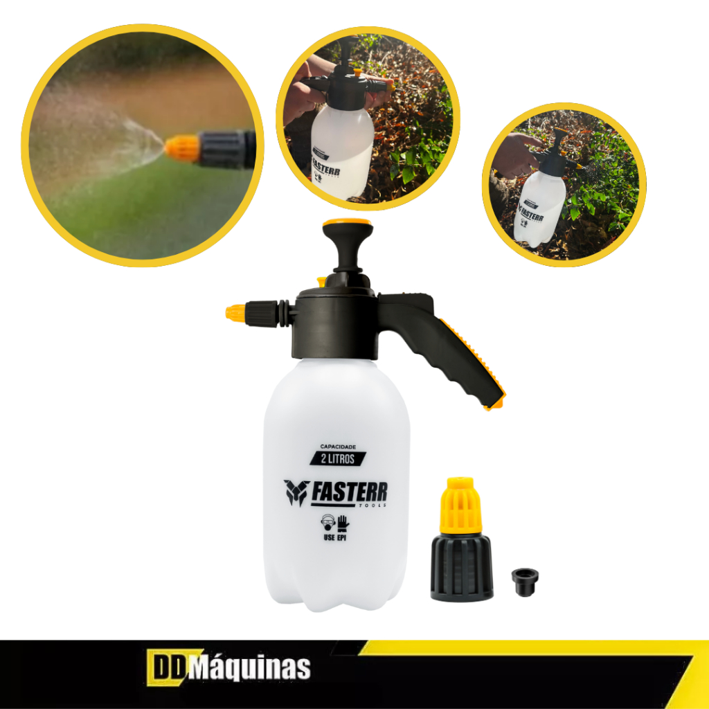 Pulverizador Manual 2l FST088 Com Bomba Compressão Prévia - Fasterr