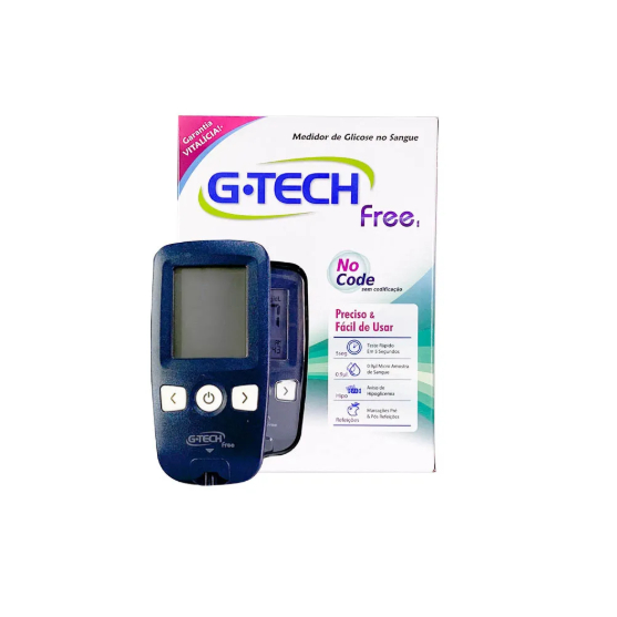 Aparelho Medidor De Glicemia Para Glicose G TECH FREE (SOMENTE O APARELHO)