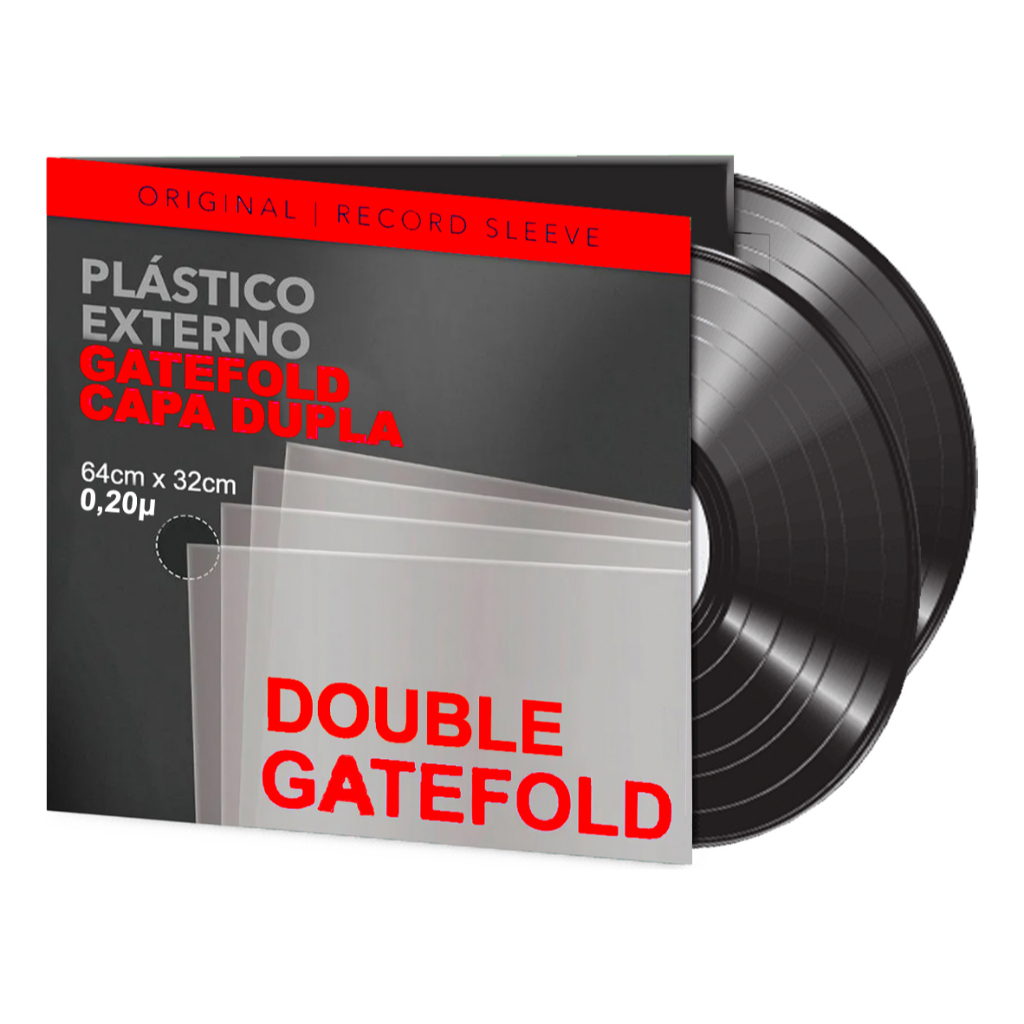 20 Plásticos Vinil Lp Duplo Double Gatefold 2 Bocas