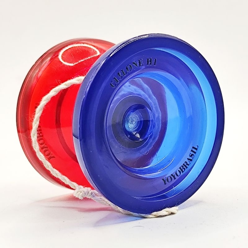 yoyo (ioiô) Profissional YOYOBRASIL Ciclone H1 com rolamento côncavo de 10 esferas + 5 CORDAS DE REPOSIÇÃO