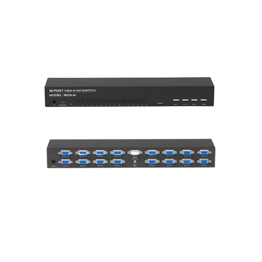 KVM Vga 16 portas Padrão Rack 19" 1601UK FJGEAR