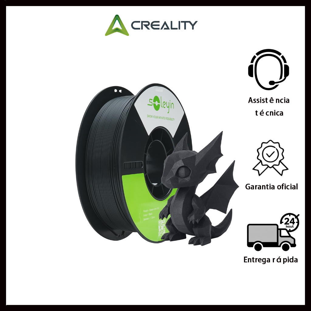 Creality Soleyin Ultra PLA 1.75mm Filamento Impressora 3D oficial
