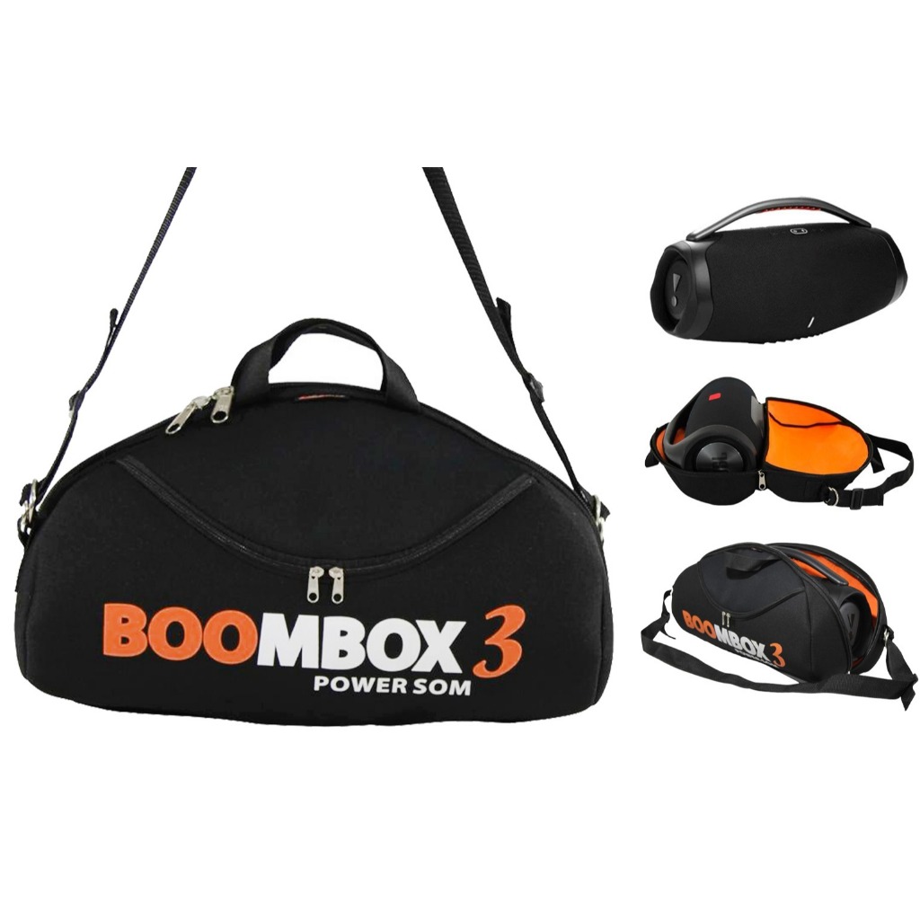 Case Estojo Bolsa Mala Para - Boombox 3 Com Bolso Nova