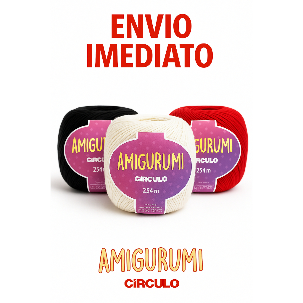 Fio Amigurumi 254m linha círculo 125g  - Artesanato, Crochê e Tricô