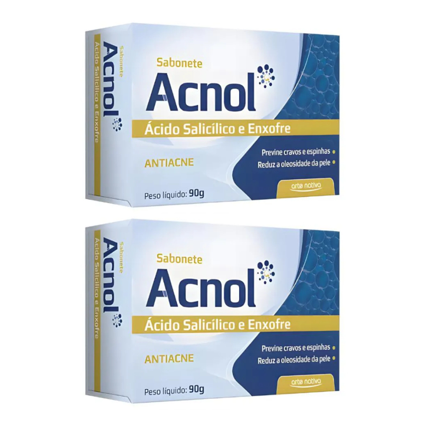 Kit 2x Sabonete Acnol Arte Nativa Combate Acne 90g