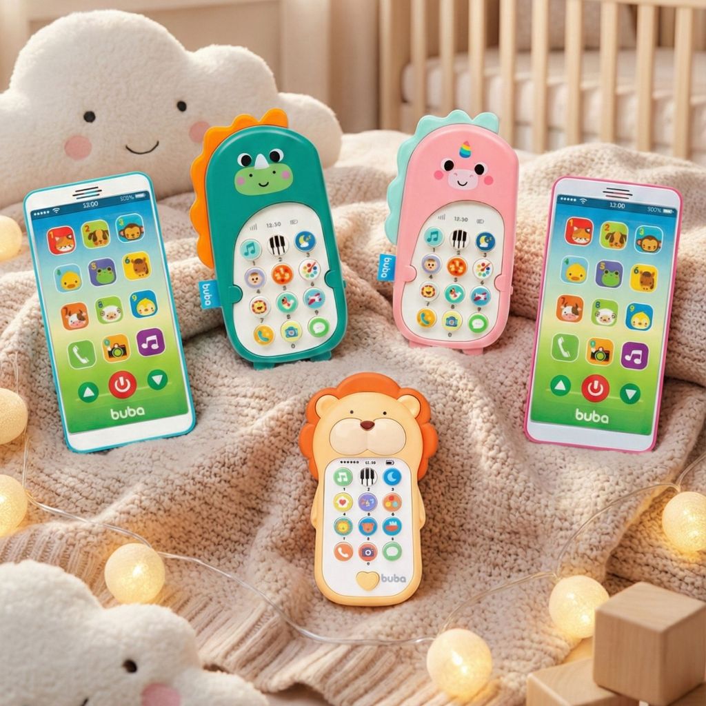 Telefone Sonoro Infantil / Phone Bilíngue Baby –Buba