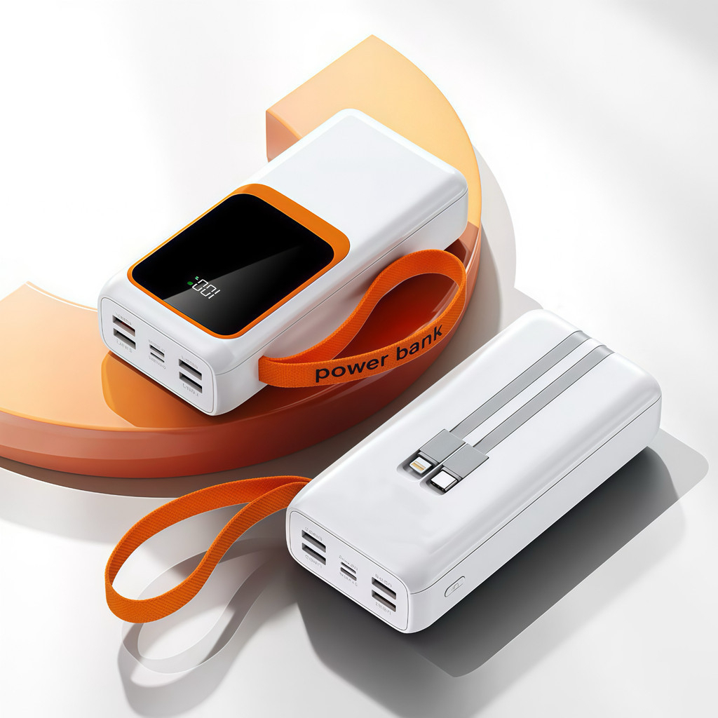 Power Bank 50000mAh Turbo 22.5W Carregador Portátil Rápido com Saída PD de Alta Capacidade