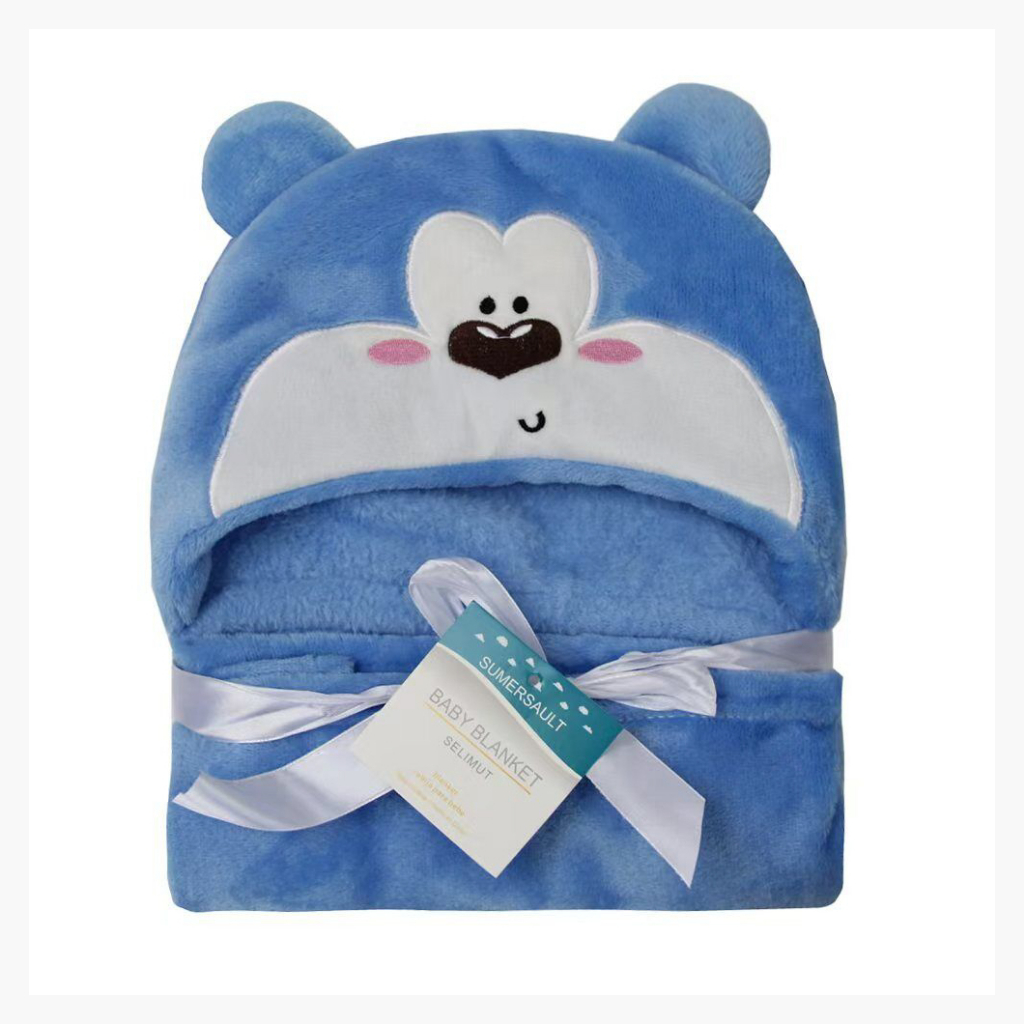 💓Toalha de Banho Bebê Felpuda Capuz Infantil Recém Nascido Com Orelhinha Menino e Menina 95 x 65cm