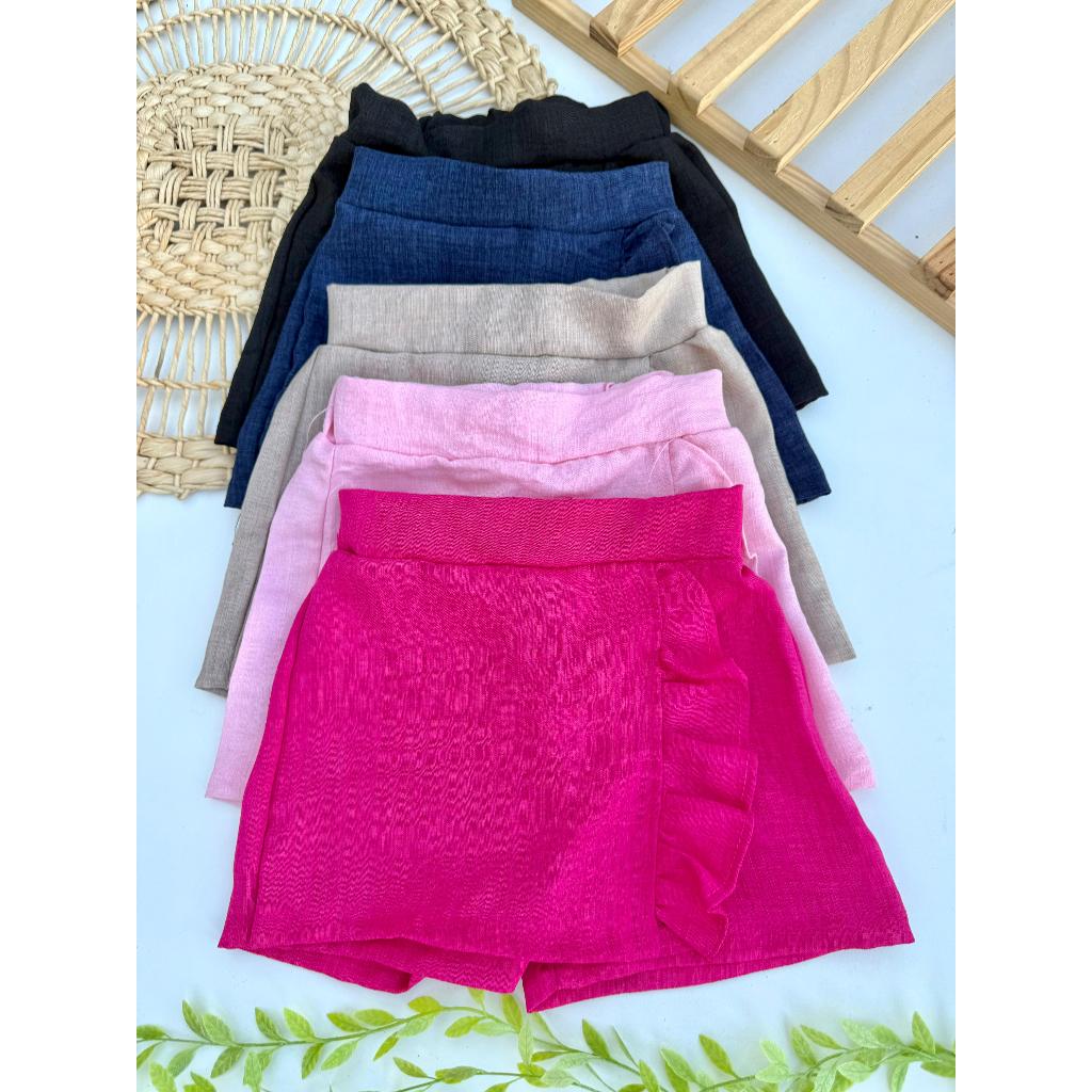 short saia tecido linhão.