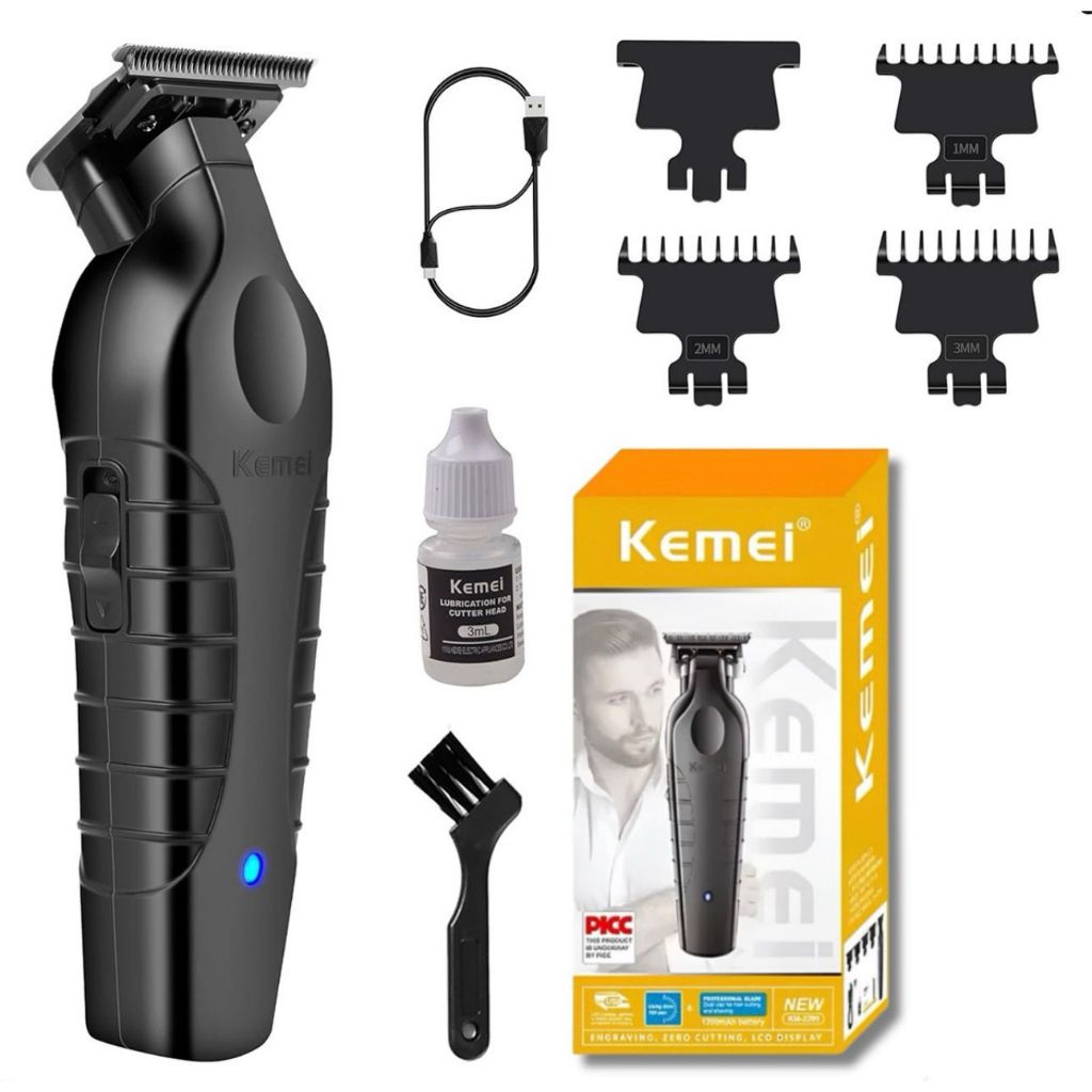 Máquina cortar cabelo acabamento Kemei KM-2299 original Aparador de Cabelo e Barba - Bivolt