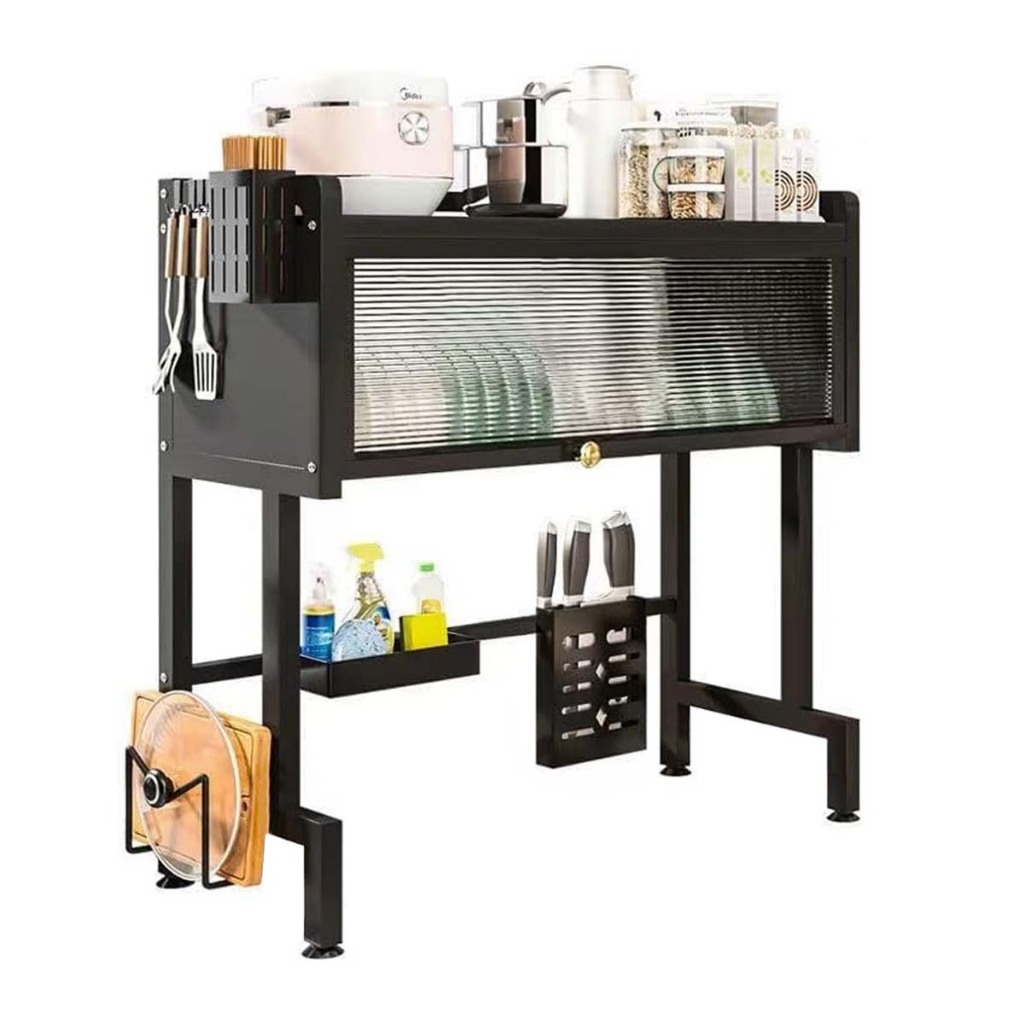 Escorredor De Pratos Louça Preto Cozinha Suspensa 65cm Preto