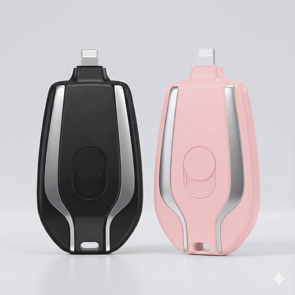 Power Bank Mini 1500mAh Type-C Entrada 5V1A Saída Lightning 5V1A Portátil ABS+PC Ultra Leve
