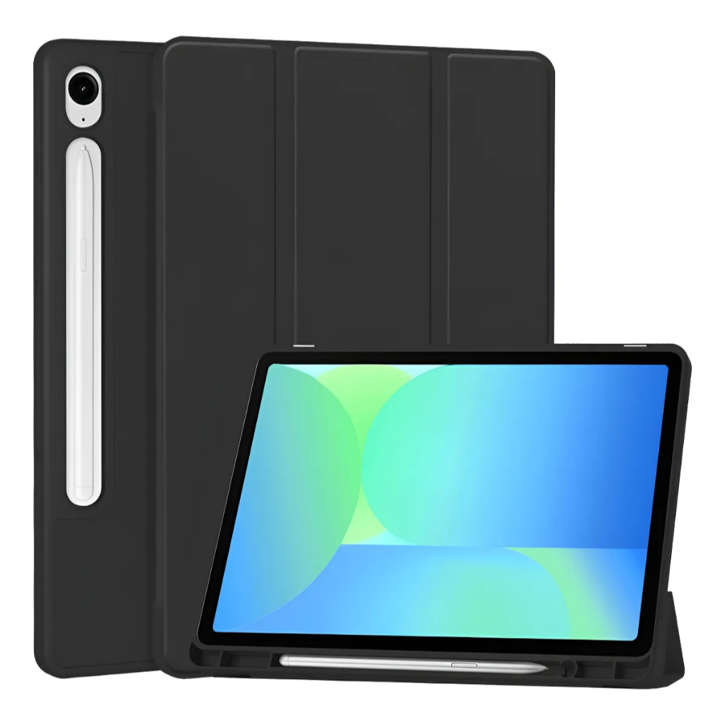 Capa Protetora Silicone TPU Para Samsung Galaxy Tab S10 Fe plus 13.1 Com Suporte Caneta E Função Sleep
