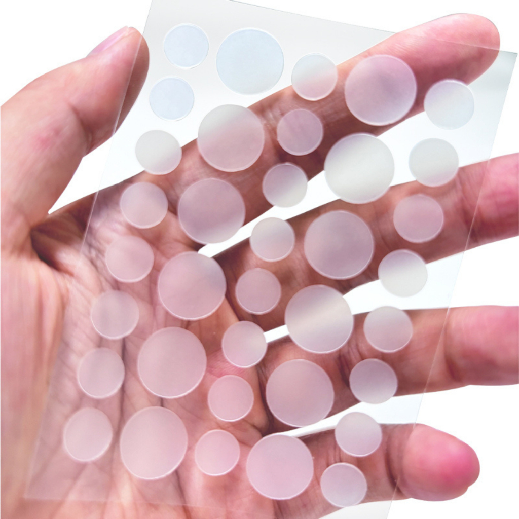 Kit 36/100 Adesivo Seca Espinha, Anti‑acne, Transparente Invisível Dia/Noite Secativo