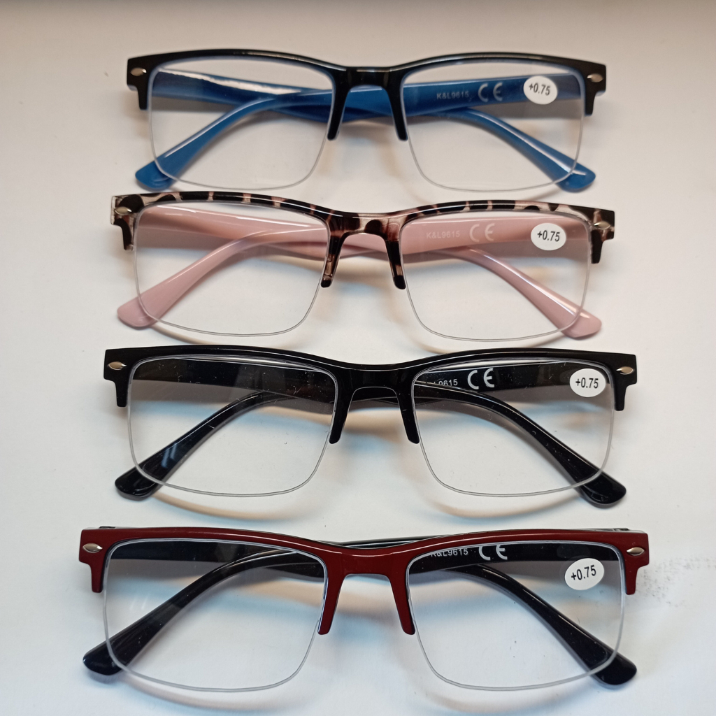 Óculos de Grau Leitura Perto Fio Nylon + Saquinho e Flanela 9615
