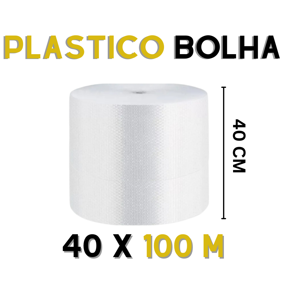 Bobina Plástico Bolha 100m Alta Resistência para Proteção de Objetos