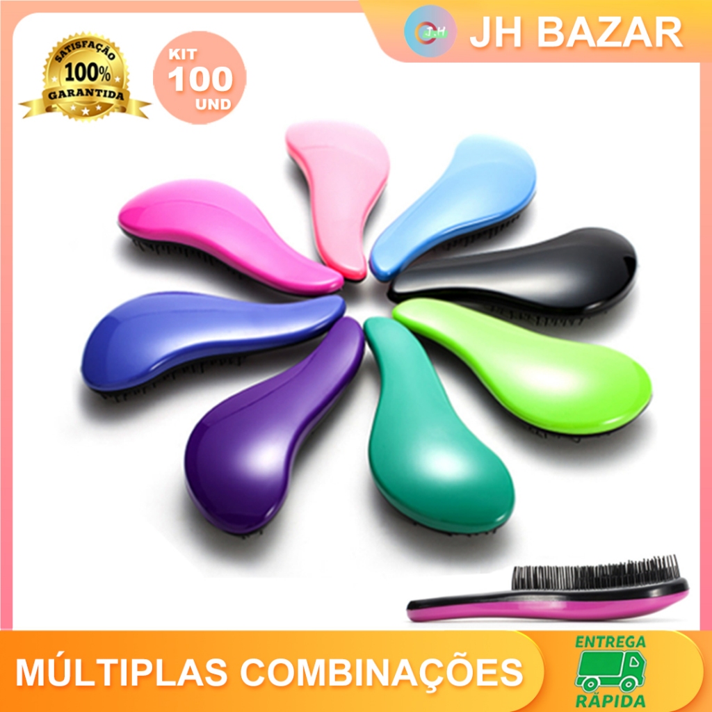 Kit 60  Escovas Mágicas para cabelo - Anti Frizz - De Desembaraçar Cabelo Imperio