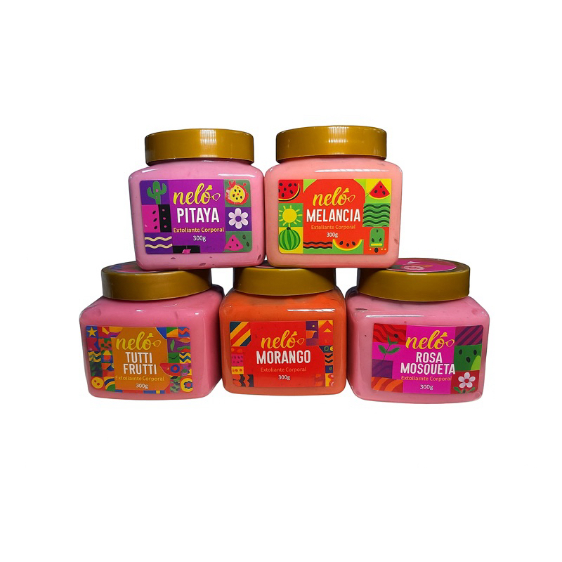 Kit 5 Esfoliantes Corpo e Rosto