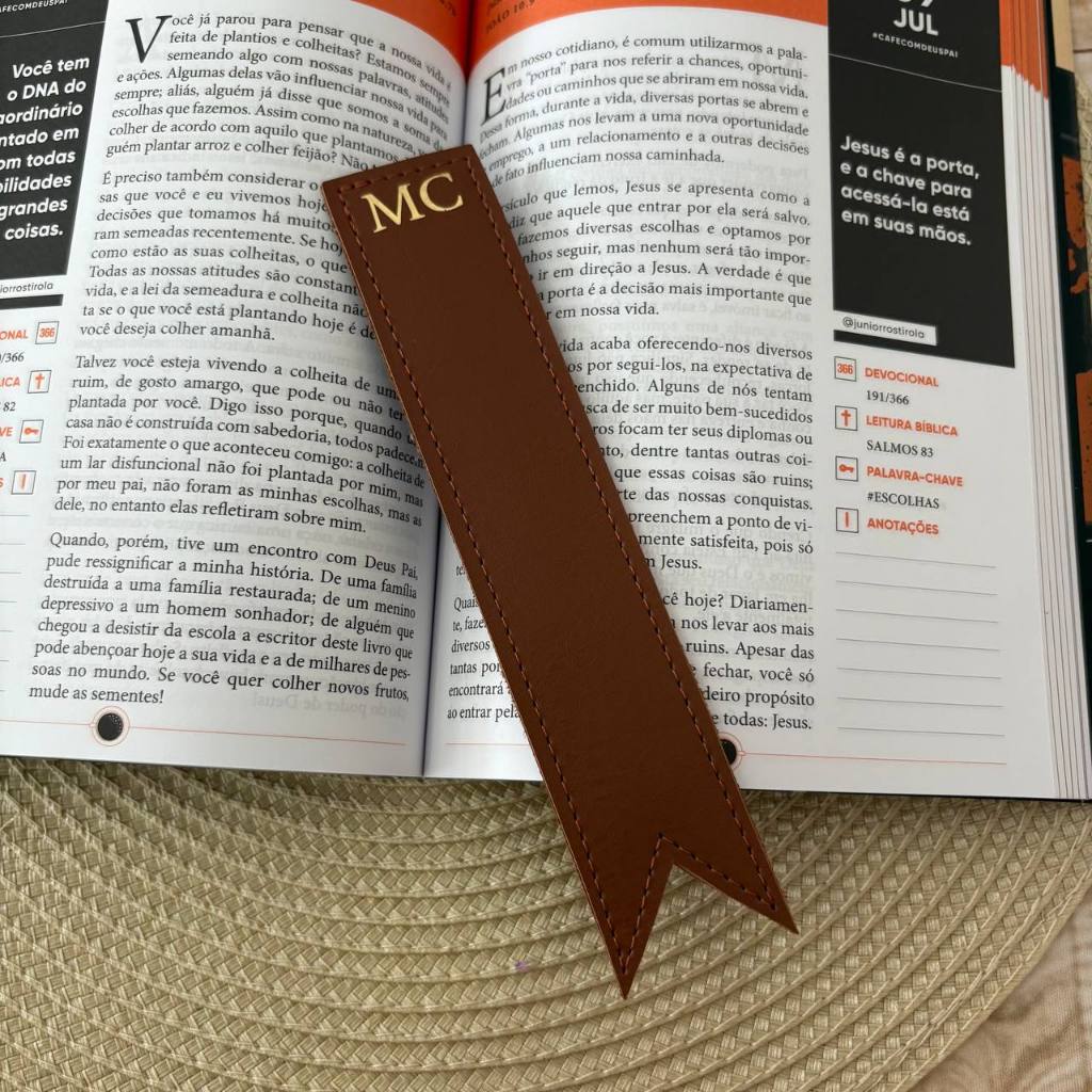 Marca páginas personalizado / marcador de páginas - PERSONALIZO COM INICIAL OU NOME