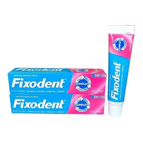 Fixador de Dentadura 68g - Fixação Duradoura e Conforto - ( Dois Tubos 68g ) 2 Unidades