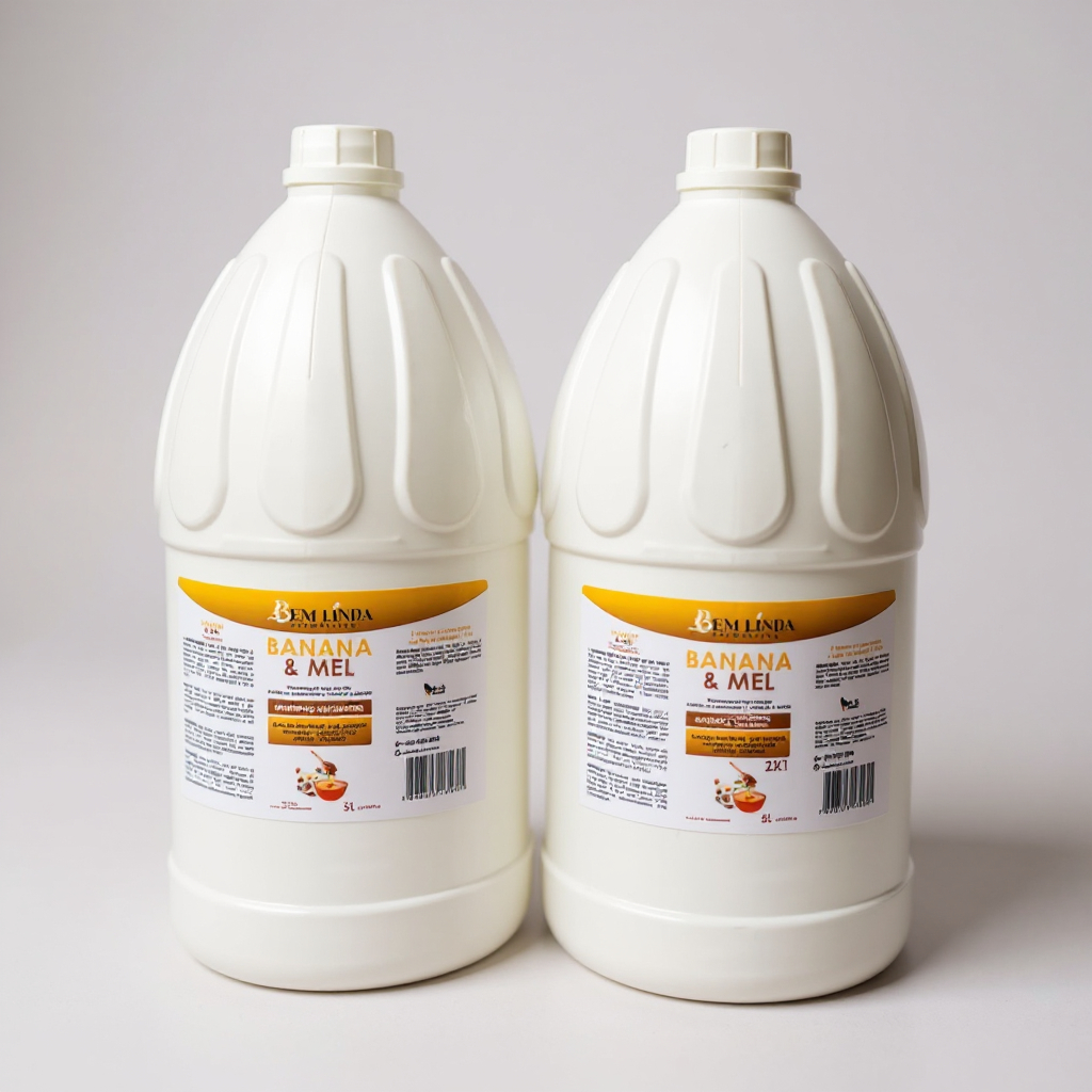 Kit Banana e Mel 5L Shampoo e Condicionador Profissional Hidratação Intensa Alto Rendimento Sem Sal