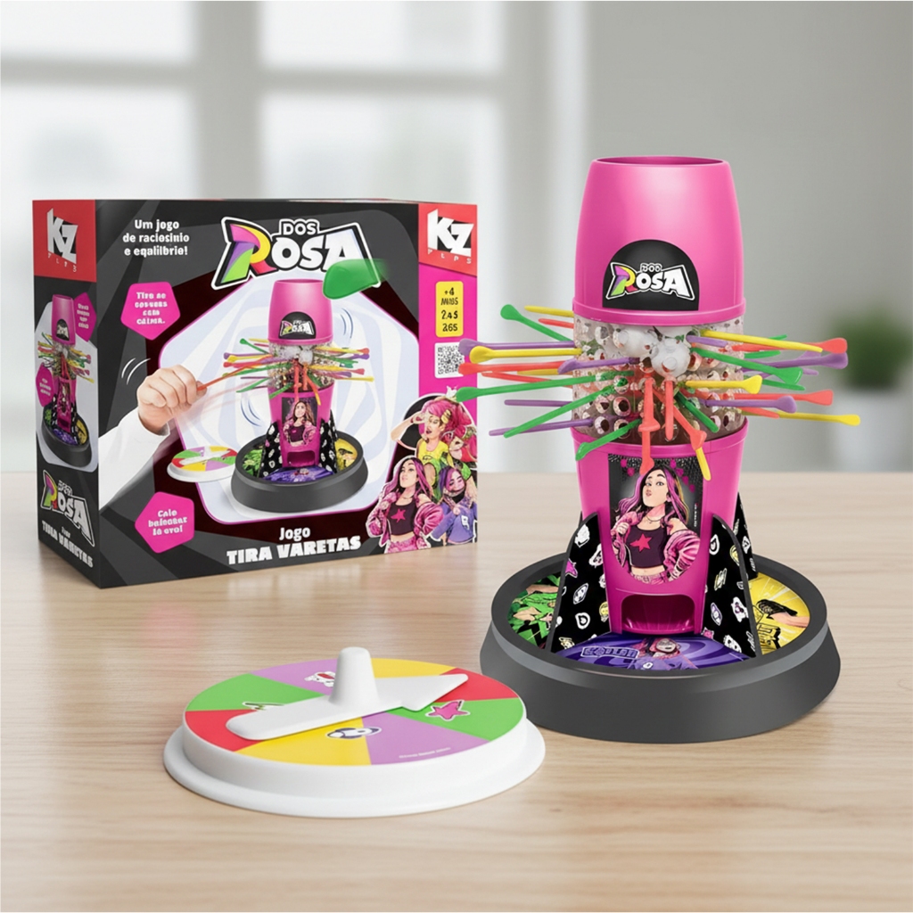 Tira Varetas Dos Rosa Jogo De Tabuleiro Para Crianças - Elka Brinquedos