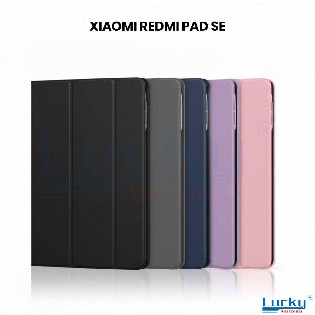 Capa Xiaomi Redmi Pad SE 11 Polegadas Magnética Antichoque Com Suporte Dobrável Leve Resistente