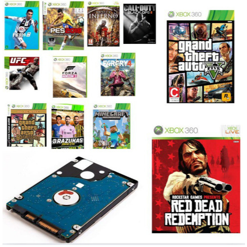 HD 160 GB COM JOGOS PERSONALIZADOS PARA XBOX 360 TODOS OS MODELOS