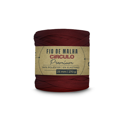 Fio de Malha Premium Círculo 25mm, novelo com 270 gramas.