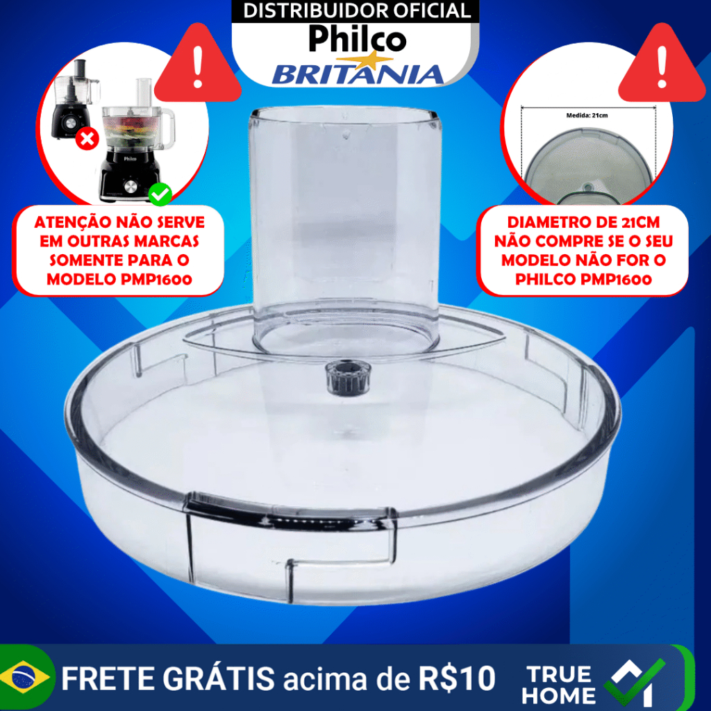 TAMPA DA JARRA PMP1600P ORIGINAL MULTIPROCESSADOR PHILCO