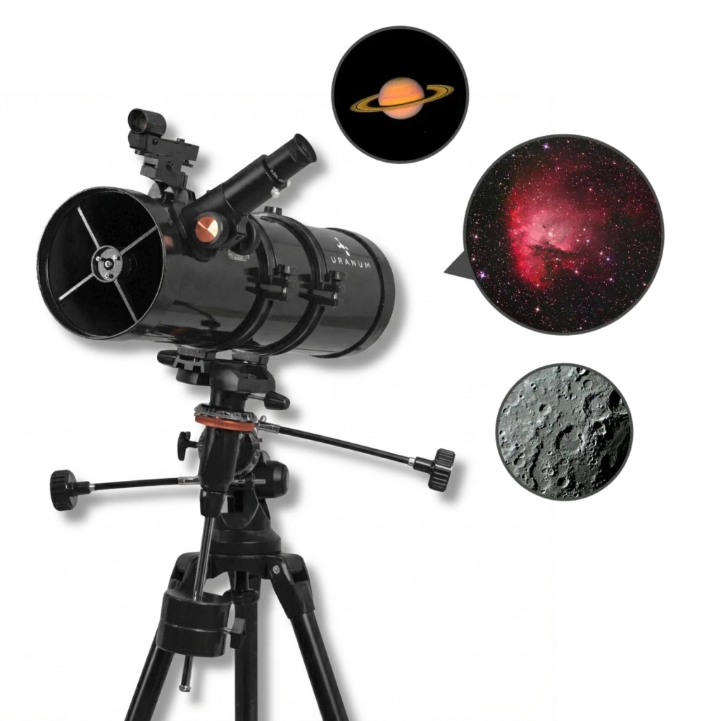 Telescópio Com Base EQ3 Equatorial Refletor Newtoniano 130/650mm Uranum Andromeda-2