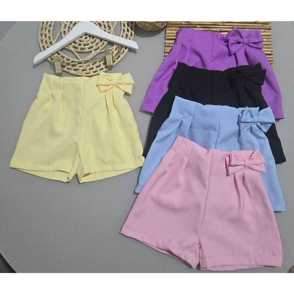 short laço infantil menina