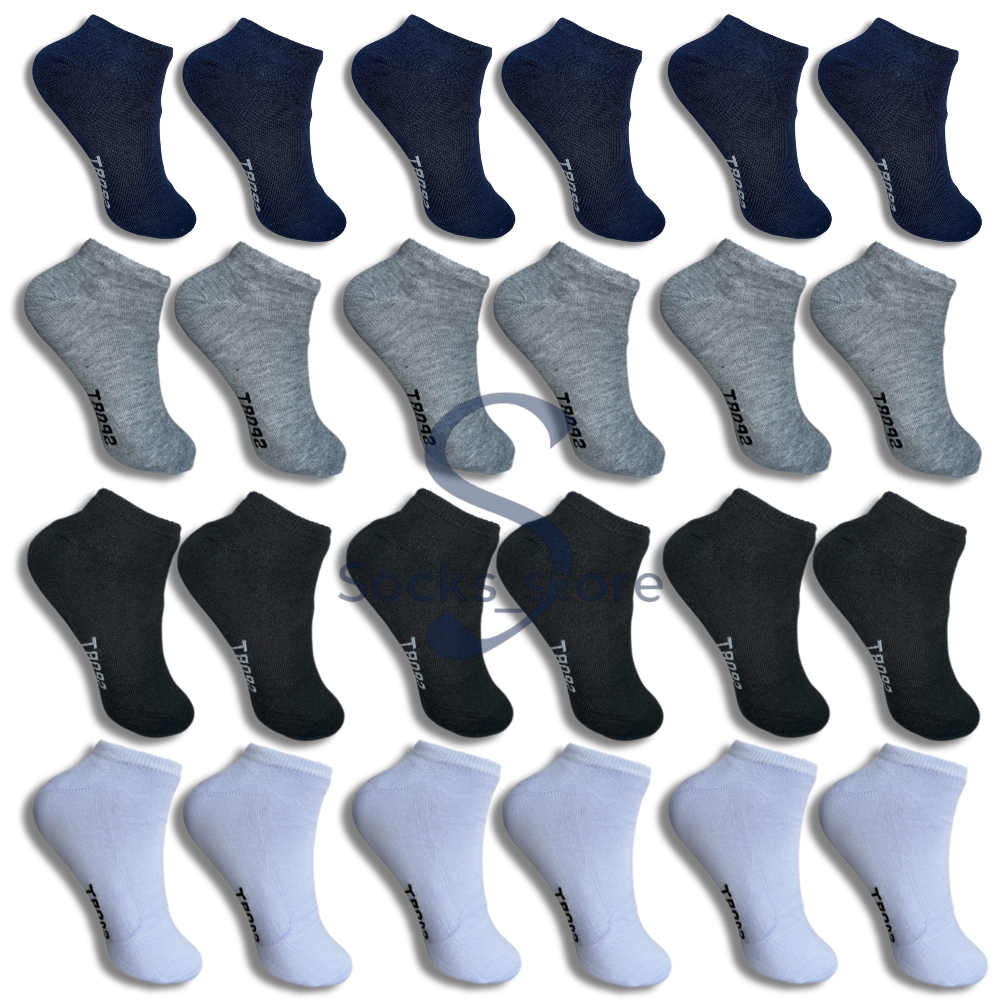 Kit 24 Pares de Meias Soquete Cano Curto Masculina Feminina Unissex
