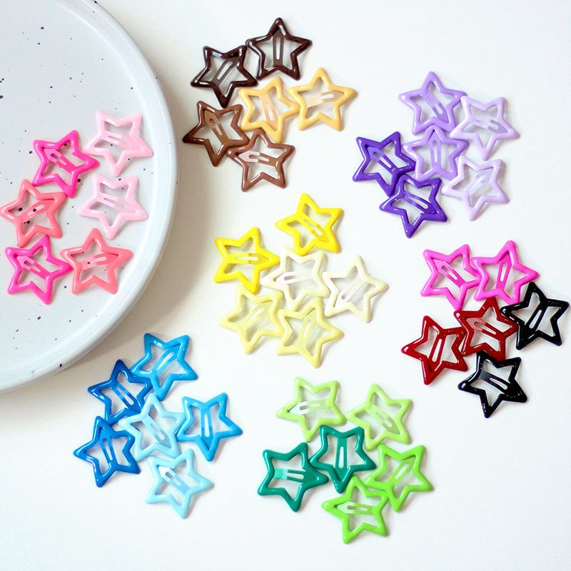 Acessórios de Cabelo para Meninas - 20pcs Grampos Fofos de Verão Coloridos
