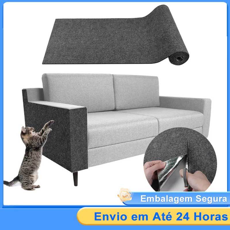Arranhador Adesivo Grande Premium para Gatos Protetor de Sofá e Cama Box