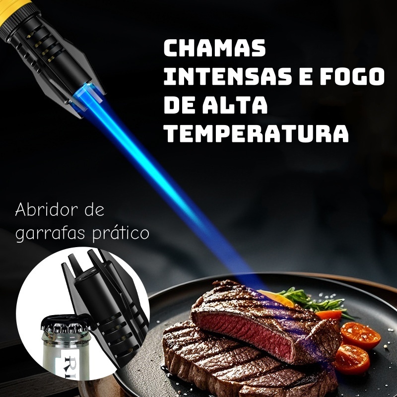 Acesso Multifuncional à Prova de Vento com Abridor de Garrafas (sem gás)