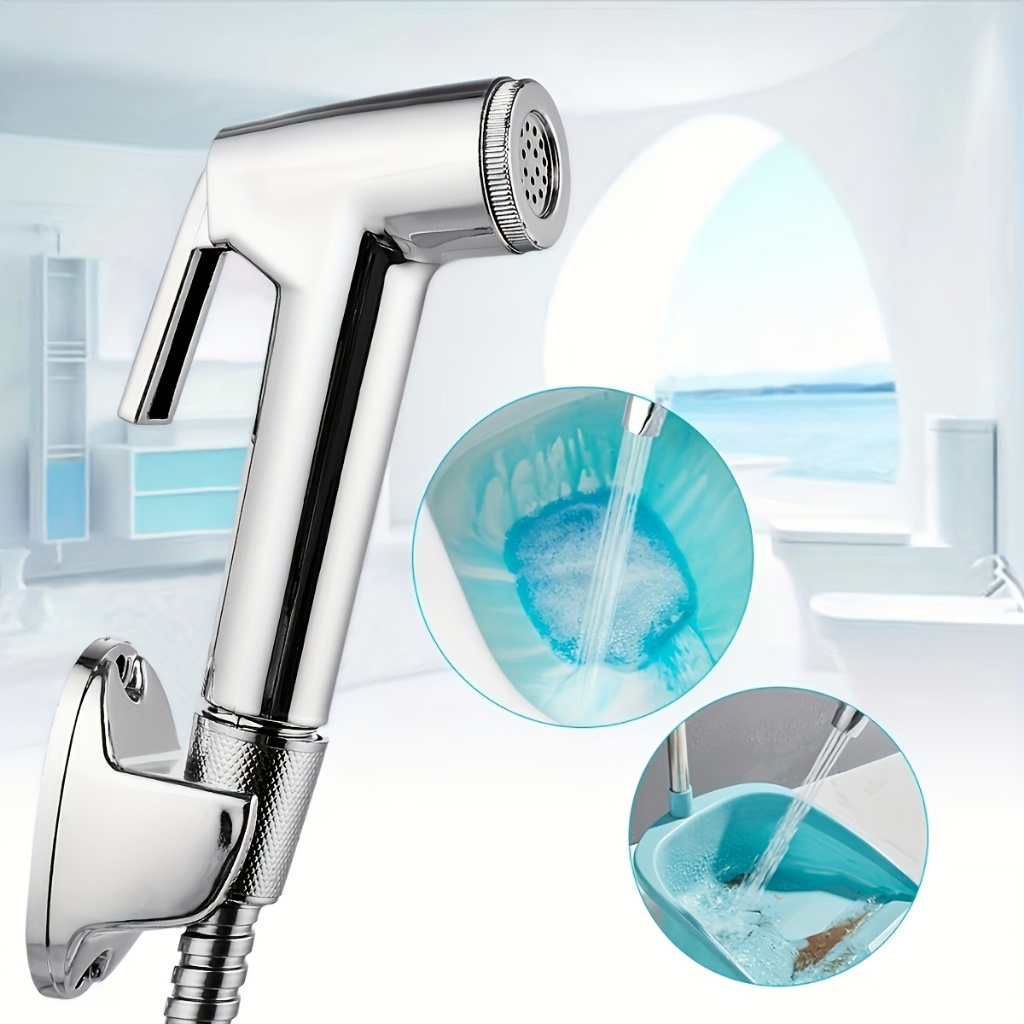 Ducha Higiênica Para Banheiro Completa Luxo Metal Inox núcleo da válvula de cobre 1,2m Chuveirinho Privada