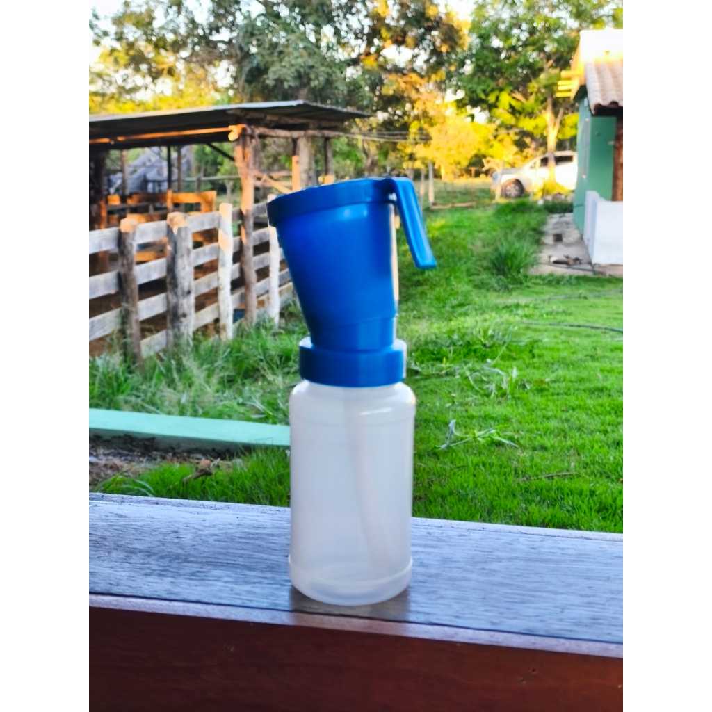 COPO PARA DESINFECTAR MAMILOS COM RETORNO - AZUL