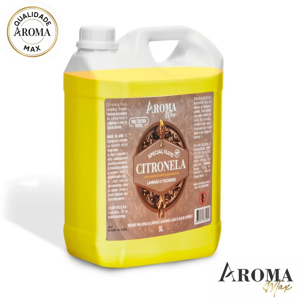 Óleo De Citronela Tochas Lampiões Lamparinas Repelente Puro Natural Aroma Max