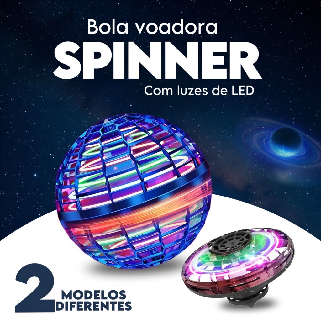 1/2/3 Spinner Bola Boomerang Mini Drone Com Luz Voador Interativo Infantil Que Voa Luzes