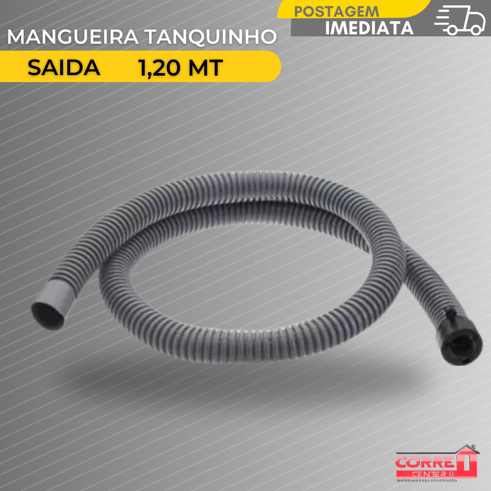 Mangueira Universal ( TANQUINHO SAIDA ) De Agua BRANCA OU CINZA 1.30mt