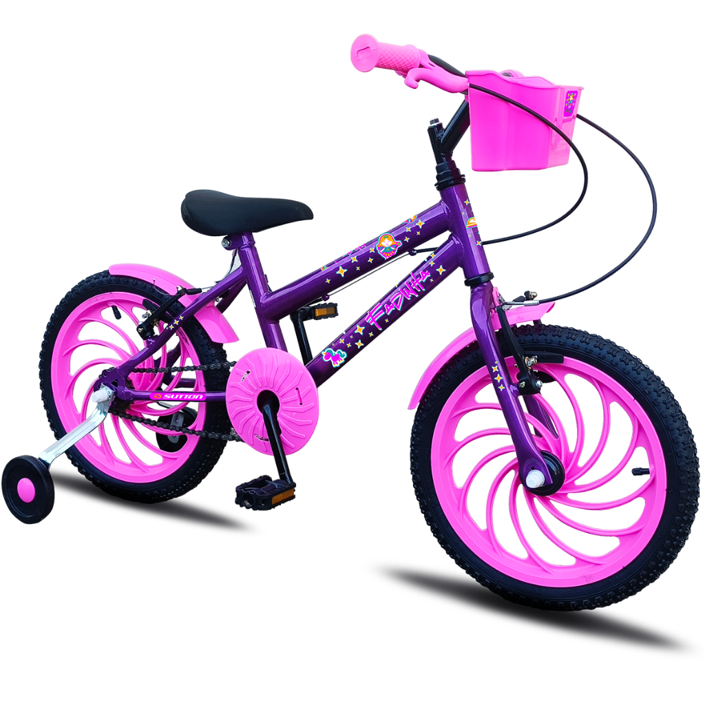Bicicleta Aro 16 Sutton Kids Feminina Infantil Cesta Menina Criança