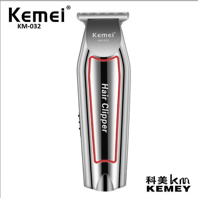 Máquina Cortar Kemei Acabamento Profissional Sem Fio KM-032