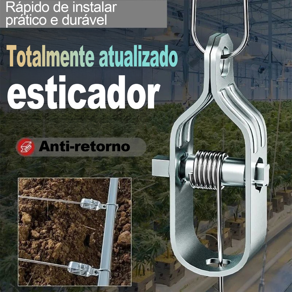 Kit 5-20 Esticador de Aço galvanizado Manual Com Trava Anti-retorno para Jardim MEGA