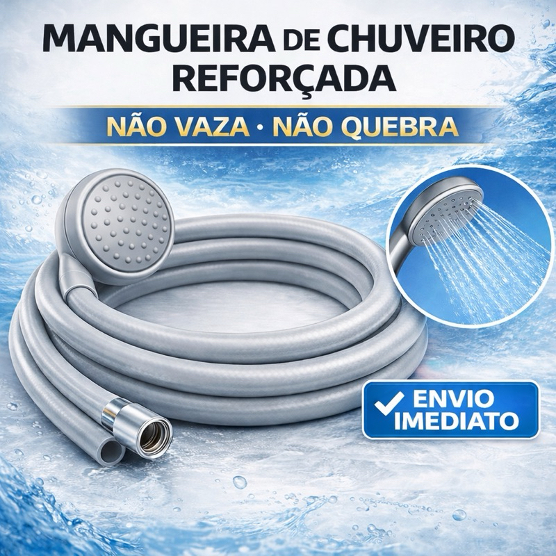 Mangueira de Chuveirinho – Flexível – 2m / 3m / 4m / 5m
