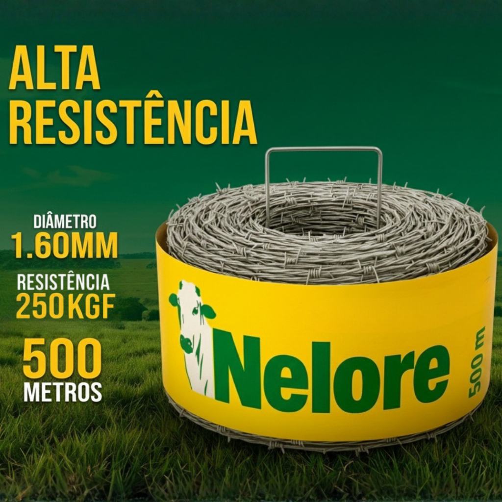 Arame Farpado Galvanizado Morlan Cercamento Rural
