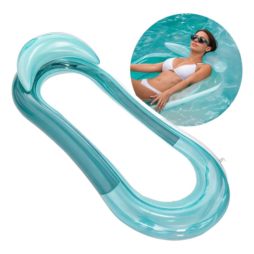 Boia Colchão De Piscina Inflável Cama Flutuante 155cm/84cm